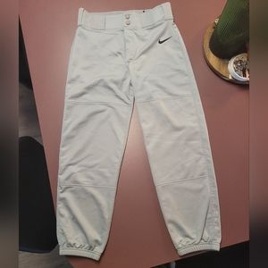 Youth Nike Baseball pants, light gray, size Large